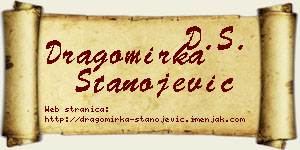 Dragomirka Stanojević vizit kartica